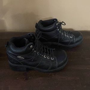 Harley Davidson Black Ankle Boots